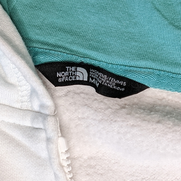 The North Face White Hoodie Full Zipper  White Woman's Medium Sweater - Picture 4 of 14